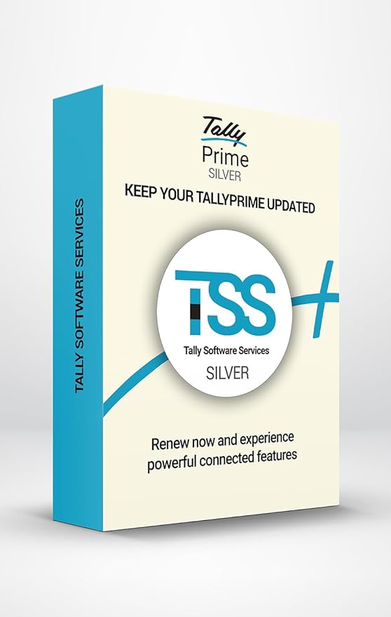 Tally Software Services (TSS) - Silver. Subscription for e-Way Bills, e-Invoice, Online Reports, Banking & Payment feature on your existing TallyPrime Silver license. (Email Delivery In 2 Hours)