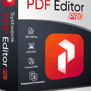 Systweak PDF Editor PRO - Software for Windows - 1 PC, 1 Lifetime | View, Create, Edit, Protect and Sign PDFs | Merge & Split (Via Email Delivery Only, No- CD)